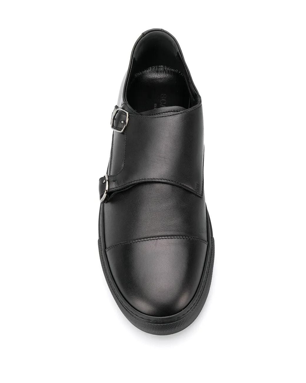 Scarosso Black Monk Strap Sneakers for men