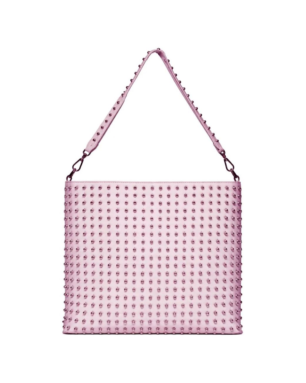 John Richmond Pink Stud-Embellished Tote Bag