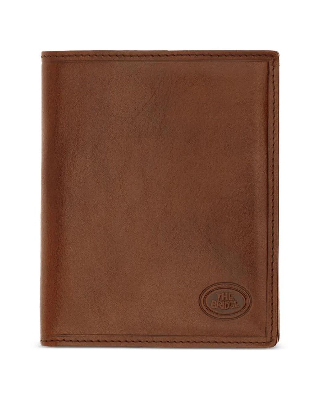 The Bridge Brown Logo-Debossed Leather Wallet for men