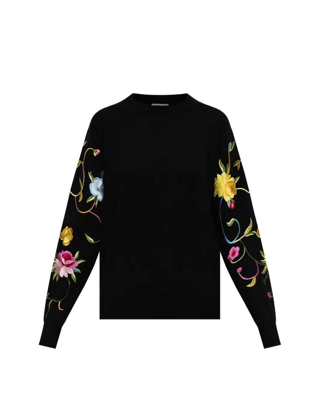 KENZO Black Wildflower Wool Jumper