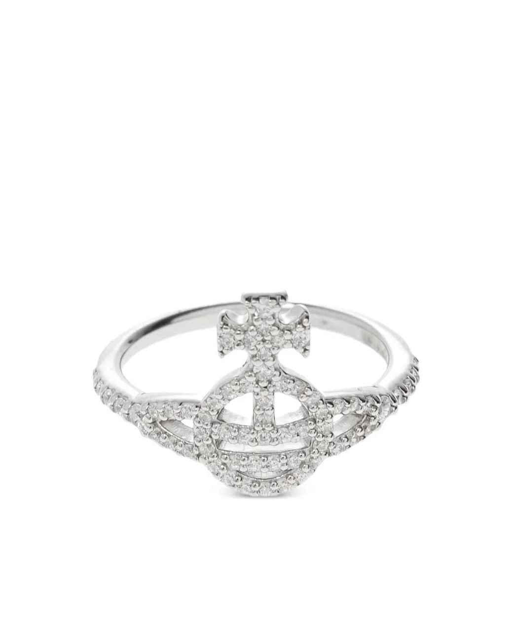 Vivienne Westwood White Calliope Orb Ring
