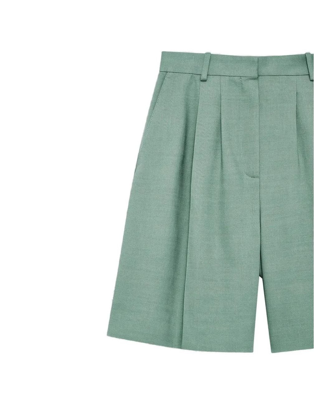 Anine Bing Green Bryson Shorts