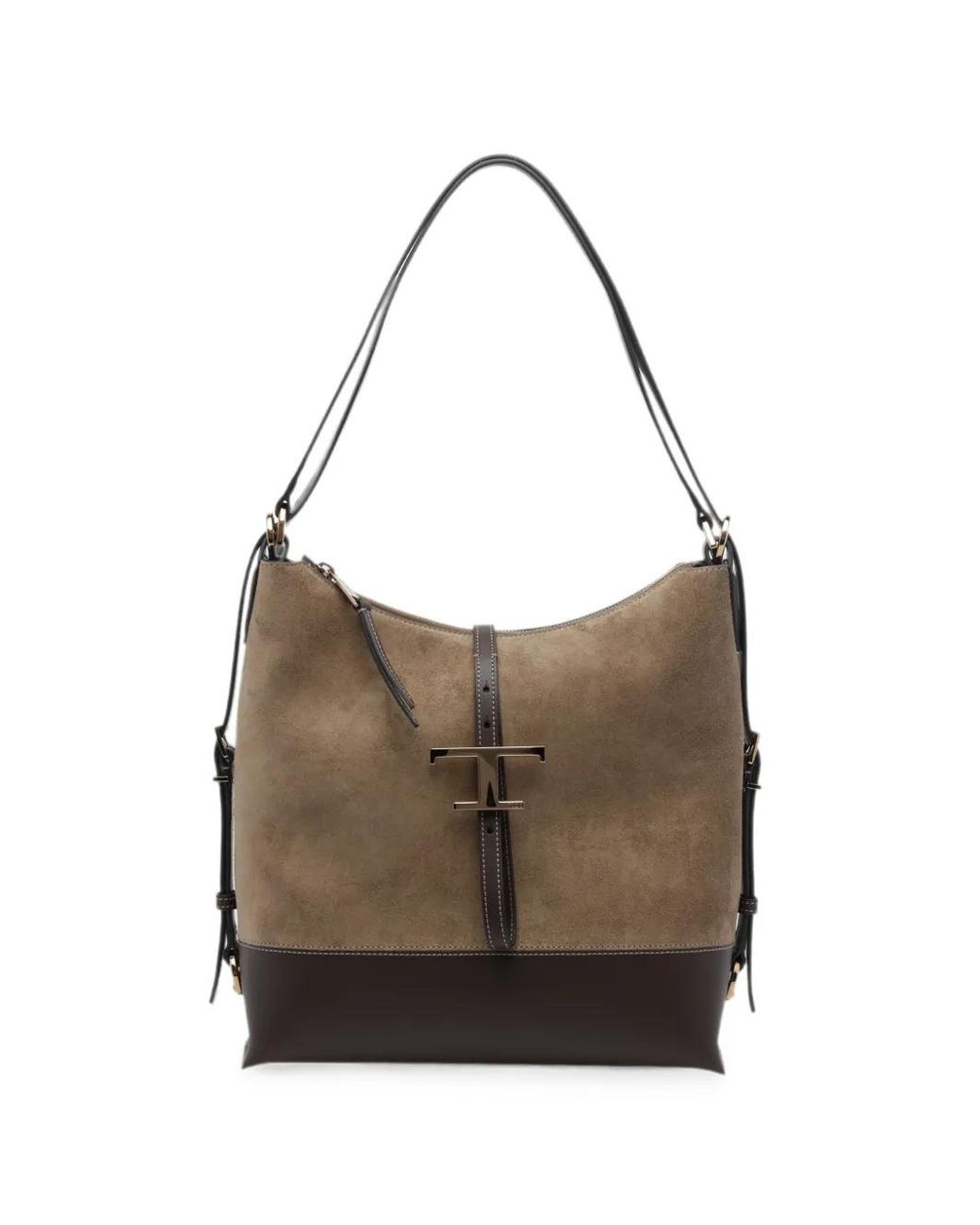 Tod's Brown Sac À Dos T-Timeless En Cuir