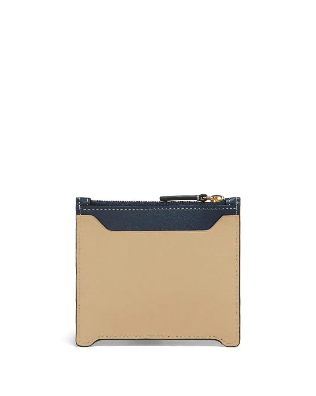 Marni Blue Logo-Debossed Cardholder
