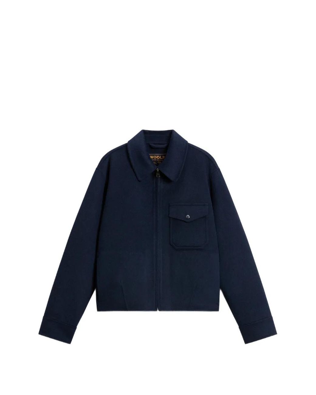 Woolrich Blue Double-Face Bomber Jacket