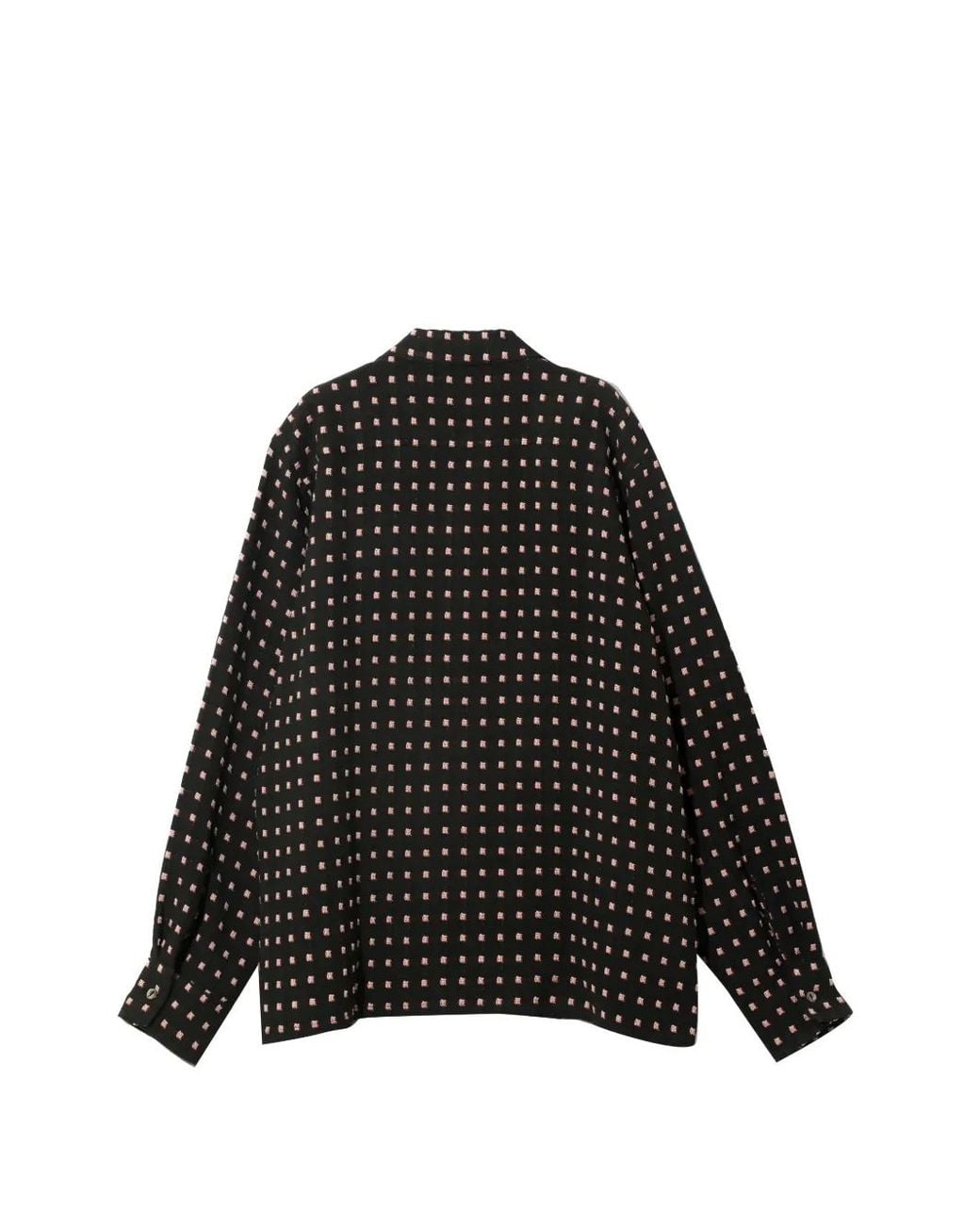 Needles Black Dobby-Square Shirt for men