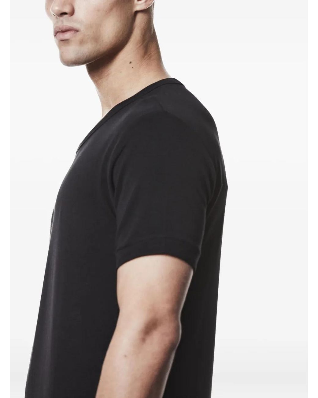 Thom Krom Black Crew-Neck T-Shirt for men
