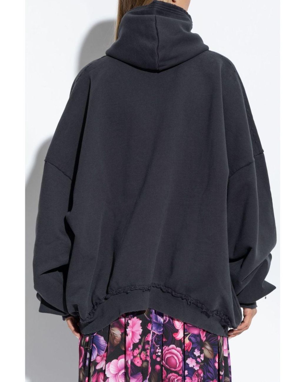 Balenciaga Ciao Bello Hoodie in Blue | Lyst