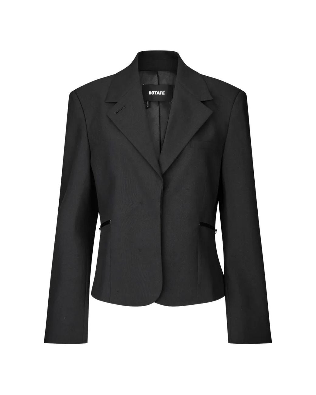 ROTATE BIRGER CHRISTENSEN Black V-Neck Blazer