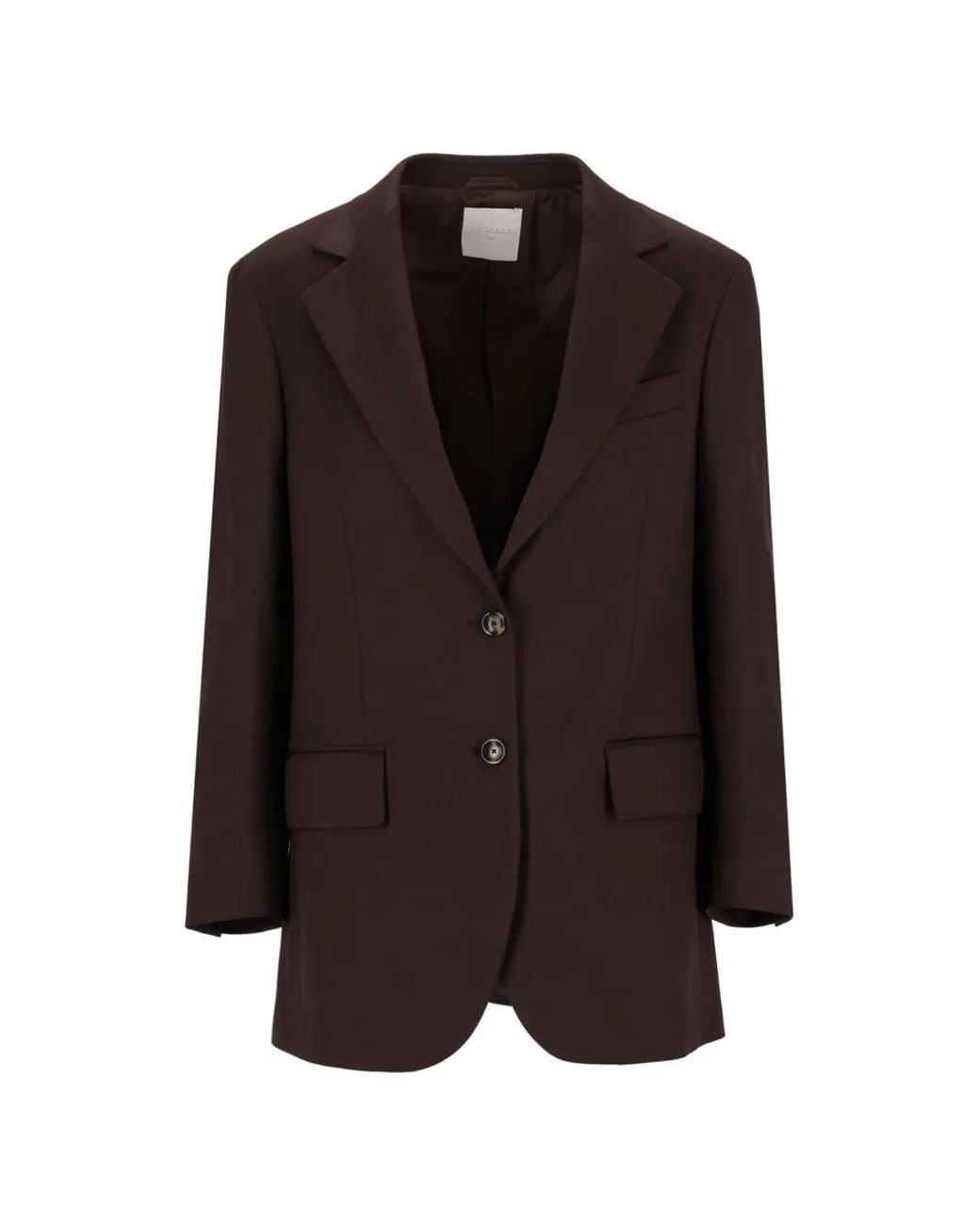 Latorre Brown Single-Breasted Oversized Blazer