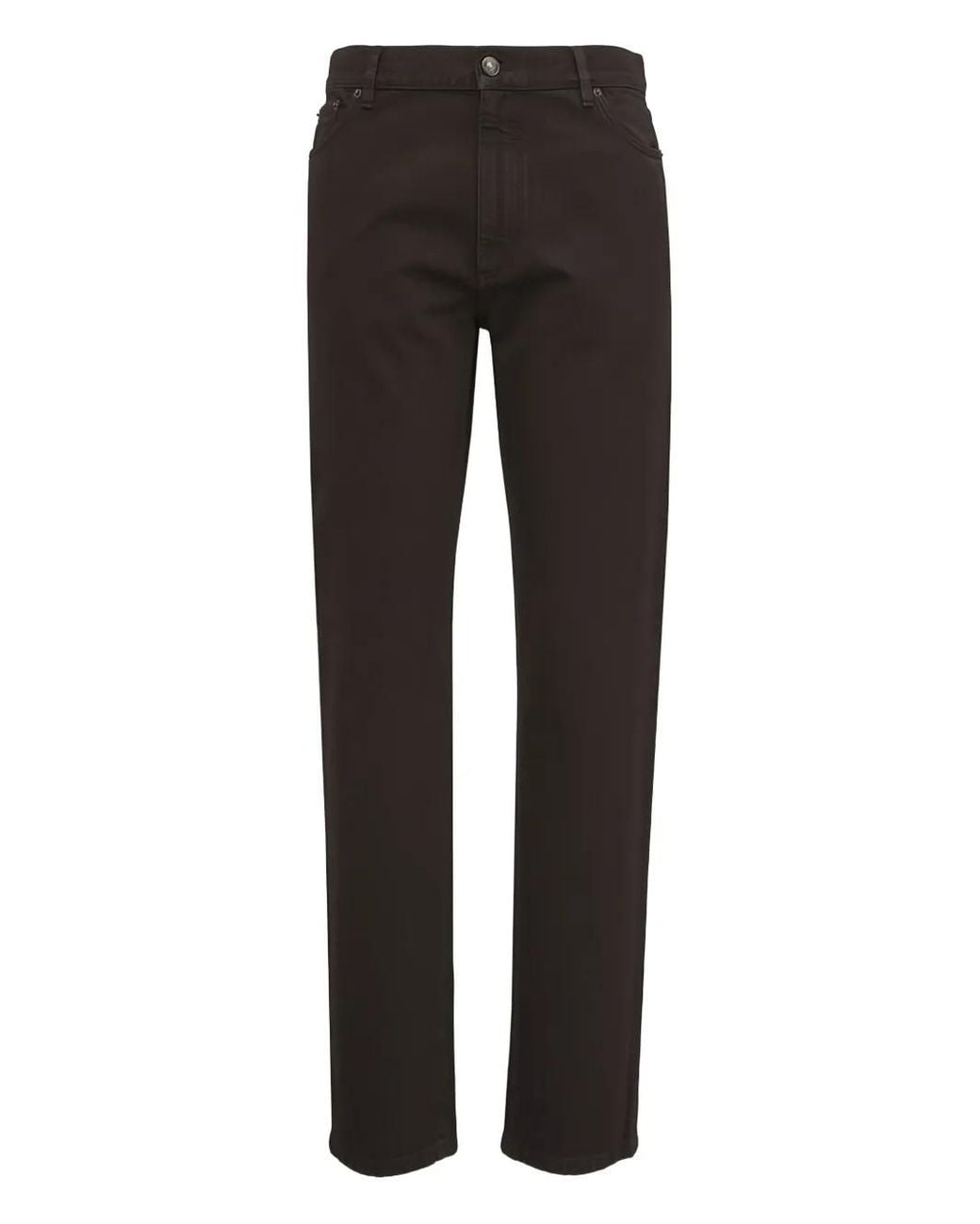 Zegna Black City Buttoned Jeans for men