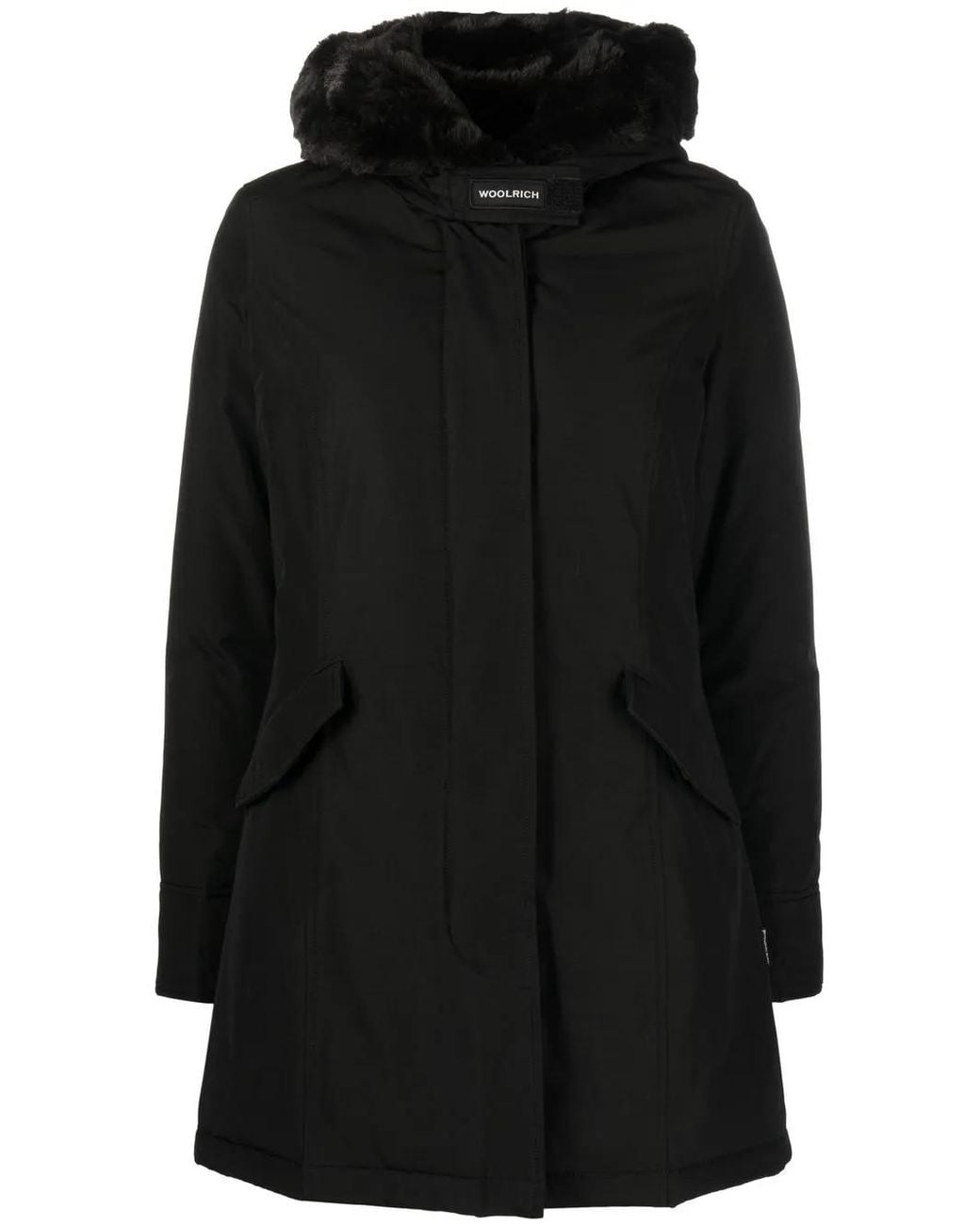 Parka Beaker Con Capucha Woolrich de color Black