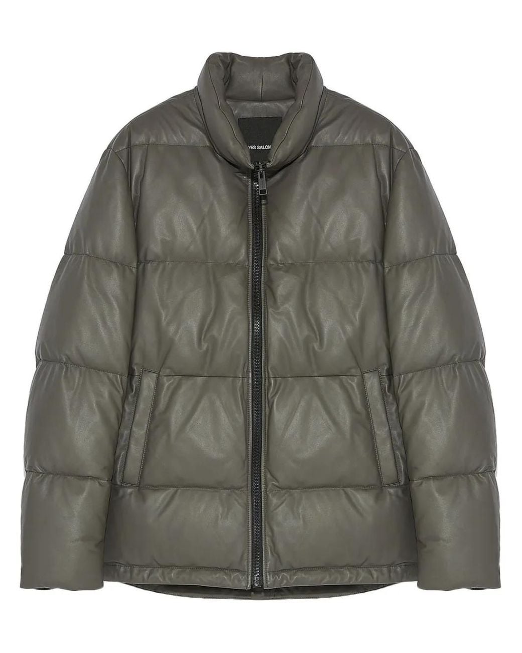 Yves Salomon Green Down Padded Jacket for men