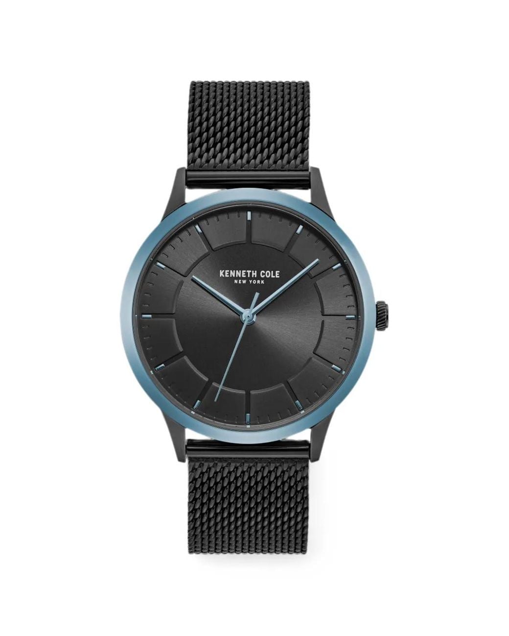 Kenneth Cole Gray Montre À Bracelet En Résille Mm for men