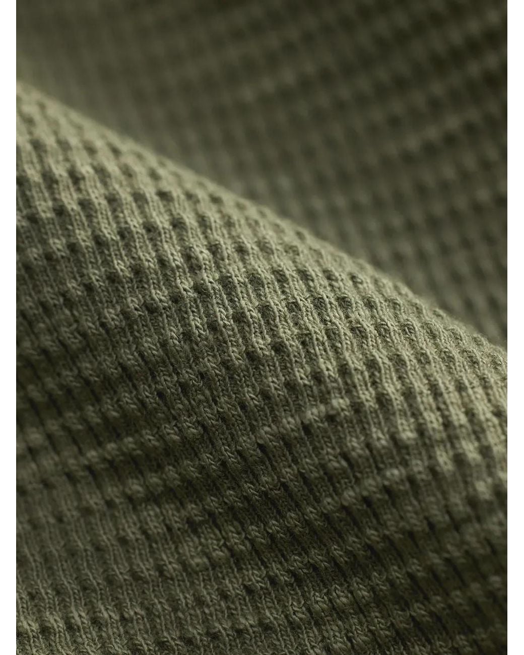 RRL Green Henley-Neck Knitted T-Shirt for men