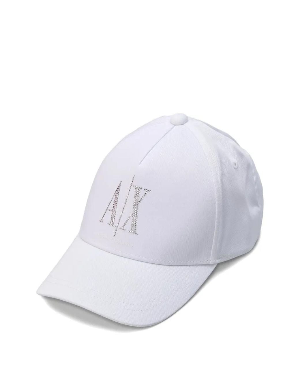 ARMANI EXCHANGE White Logo-Detail Baseball Cap
