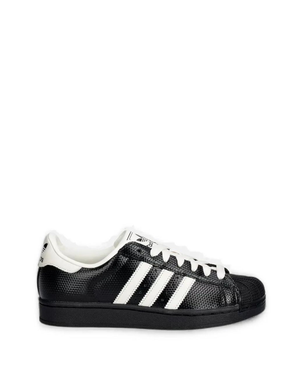 Adidas Black Superstar Ii Lace-Up Sneakers