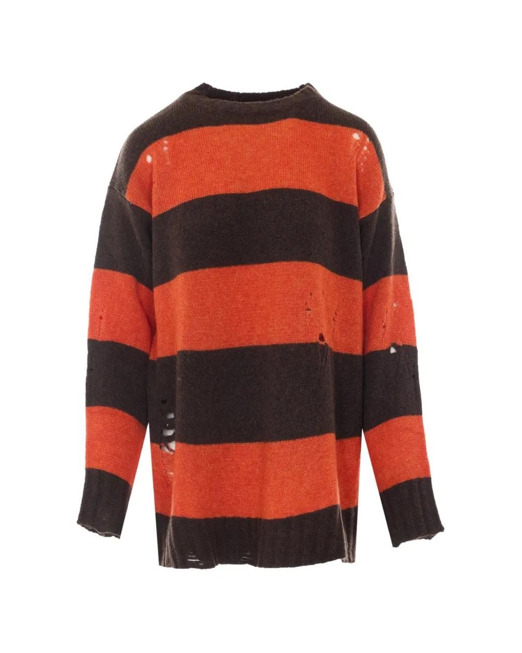 Aniye By Red Lilith Distressed-Knit Wool Sweater