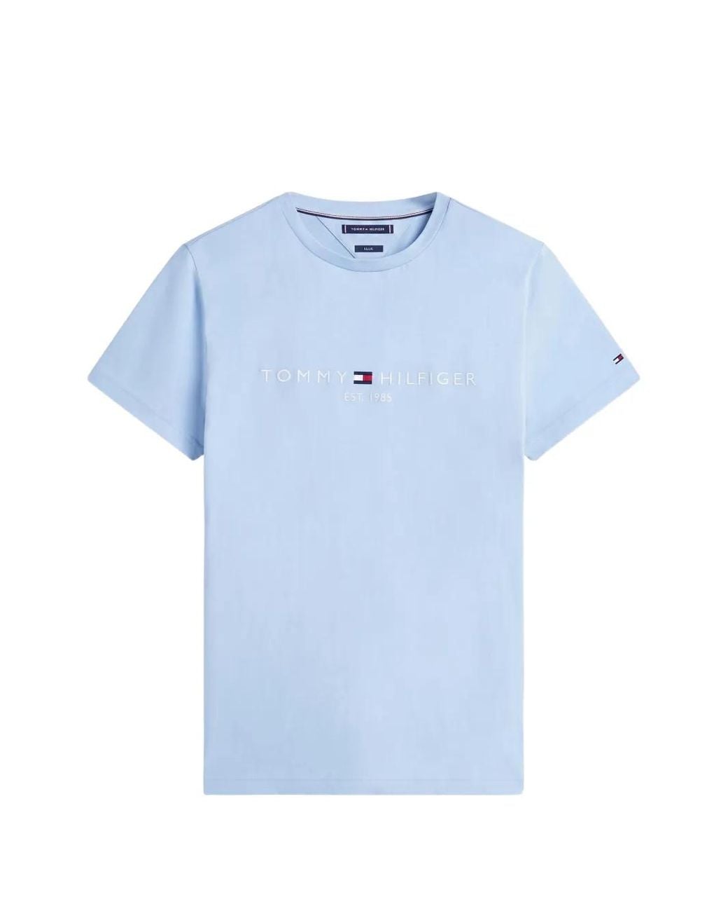 Tommy Hilfiger Blue Logo-Print T-Shirt for men