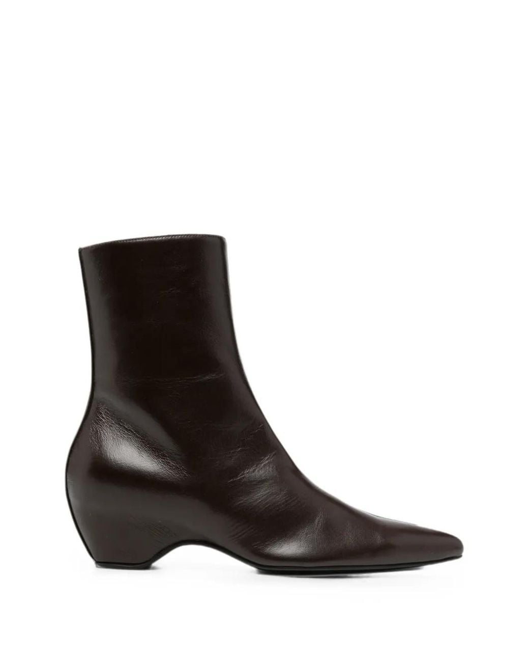 Khaite Black Sybil Ankle Boots