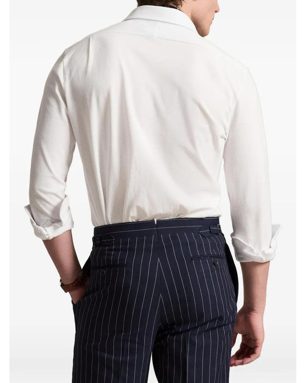 Polo Ralph Lauren White Buttoned Cotton Shirt for men
