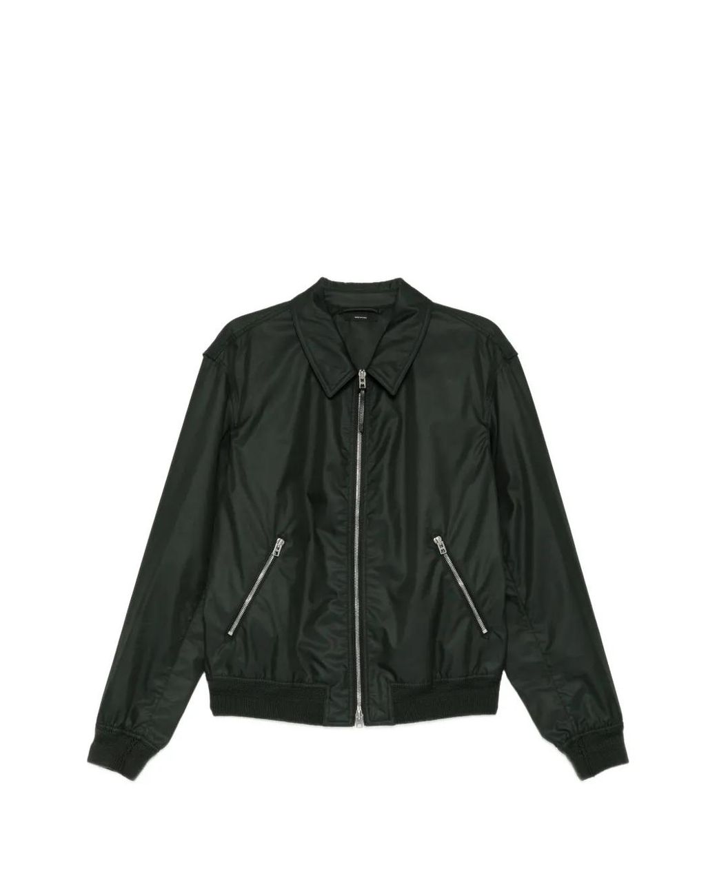 Tom Ford Green Fine Twill Collar Jacket for men