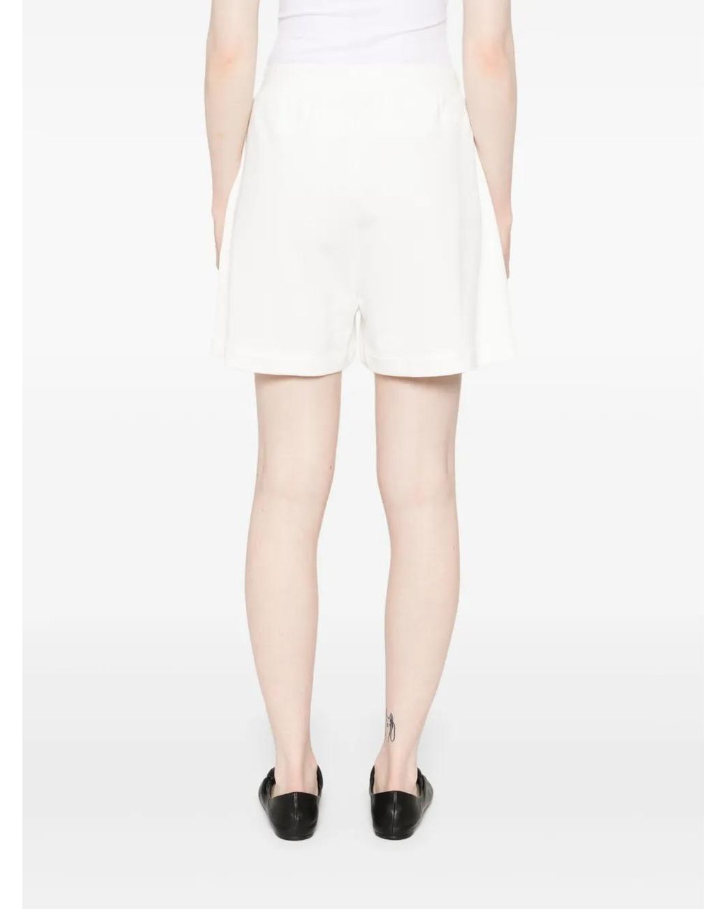Emporio Armani White Organic Cotton Shorts