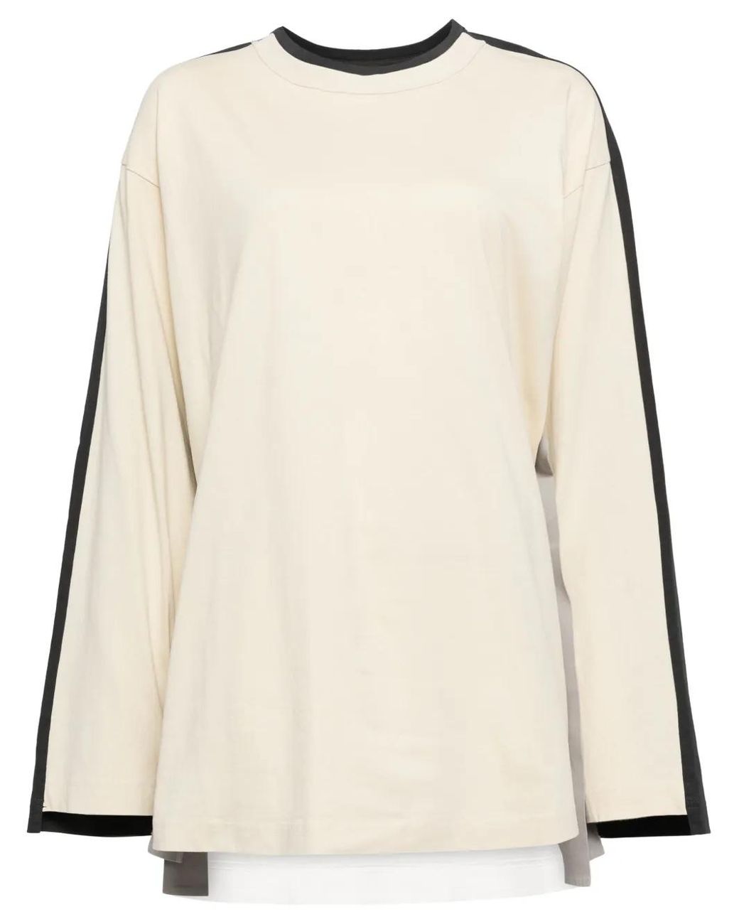 Camiseta Con Diseño Patchwork JNBY de color Natural