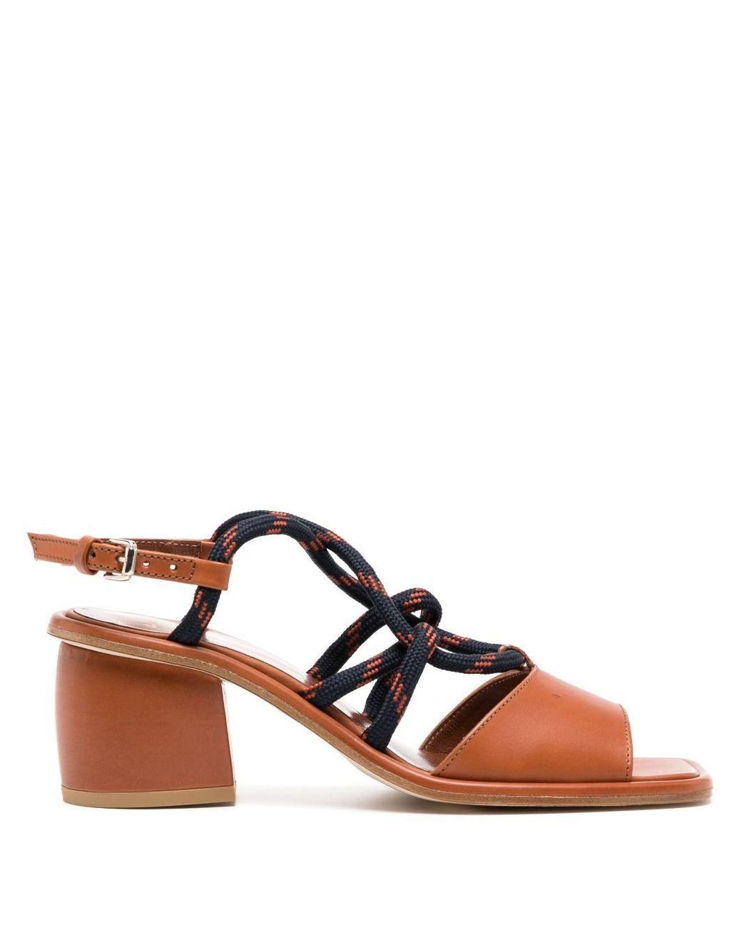 Paul Smith 60mm Leather Sandals in Brown | Lyst