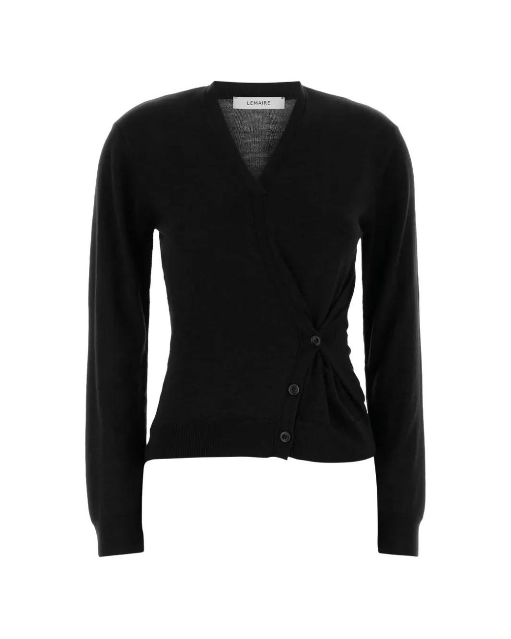Lemaire Black Wool Blend Jumper