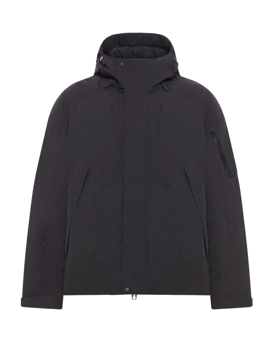JG1 Blue Hybrid Hooded Down Jacket for men