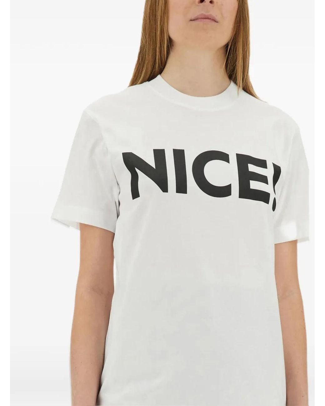 Moschino White Logo-Print T-Shirt