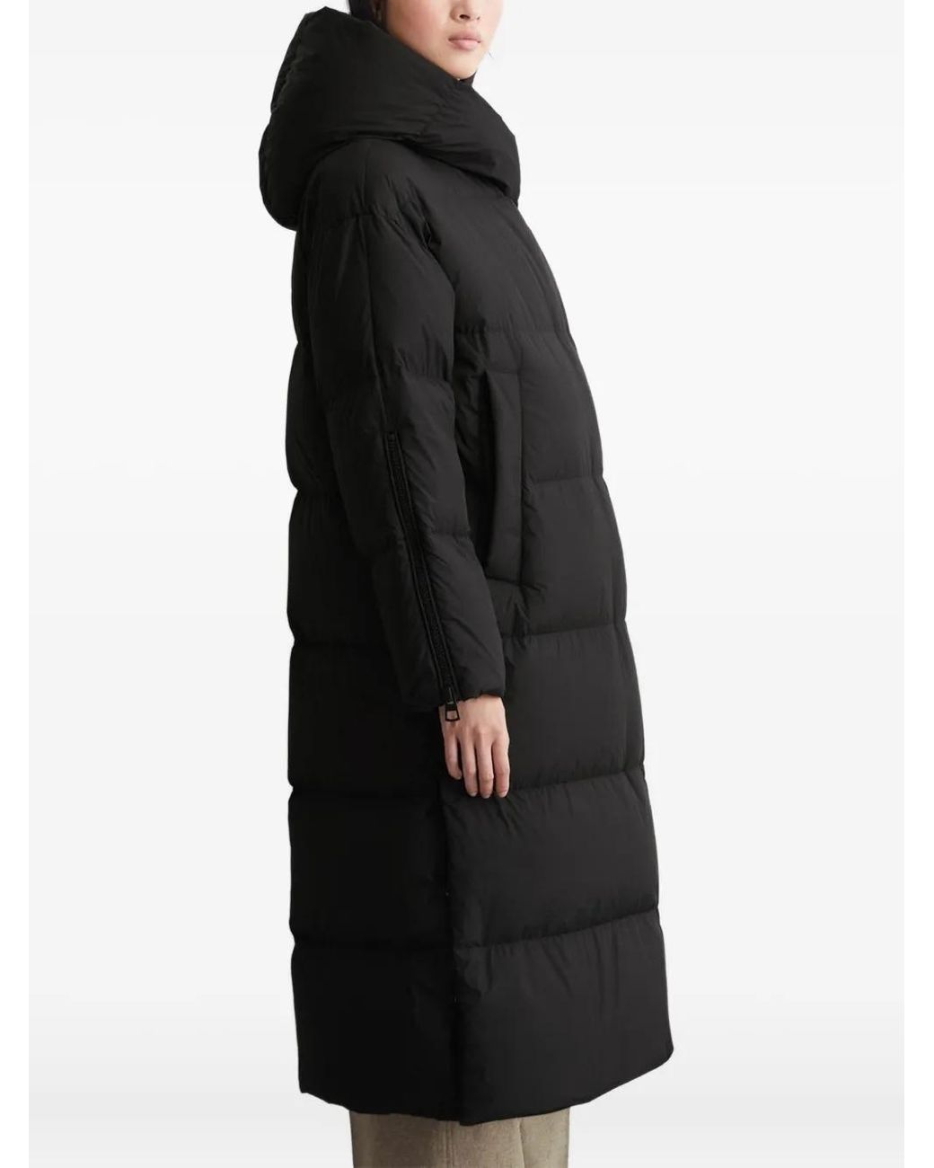 Marc O' Polo Black Hooded Puffer Coat