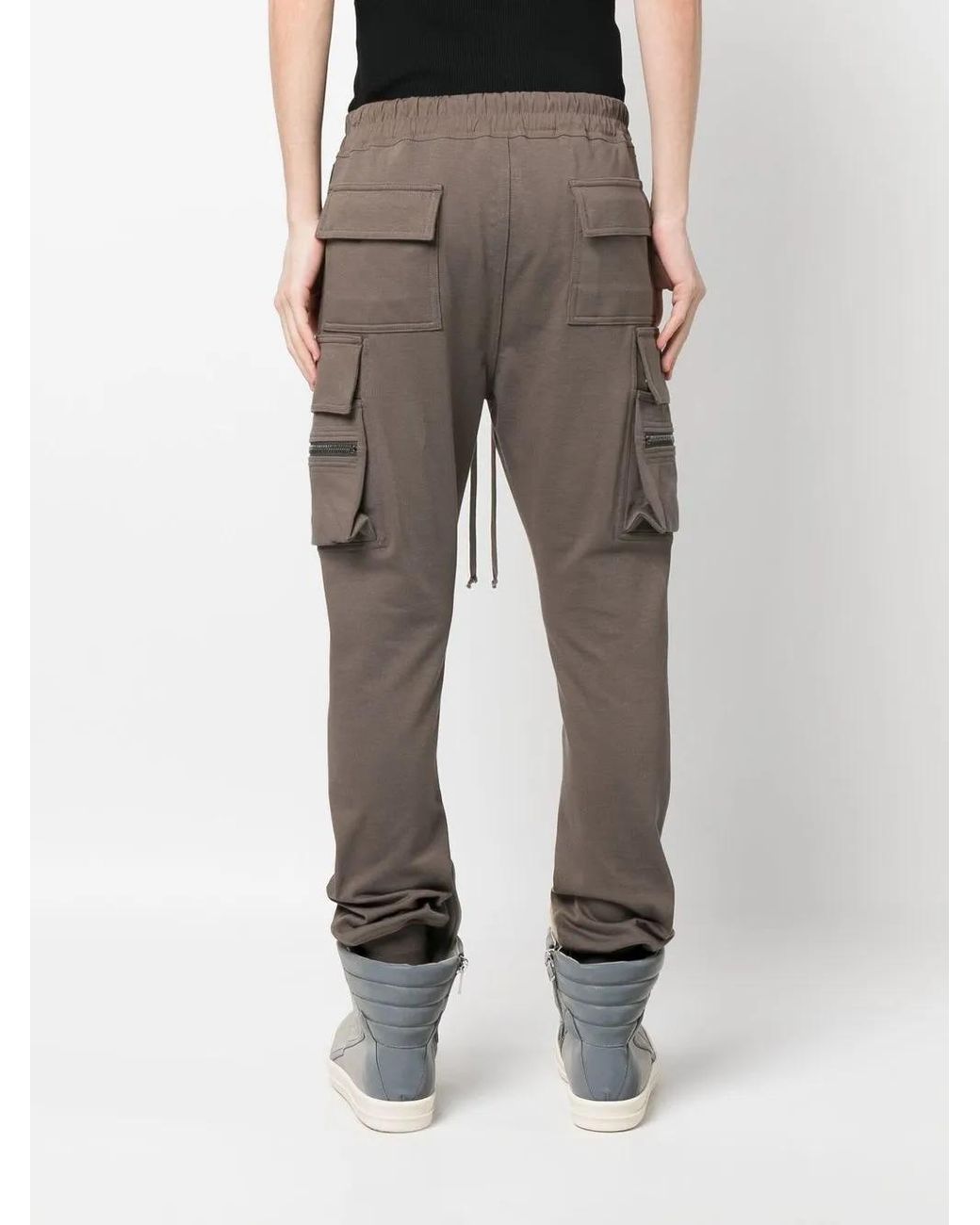 Rick Owens Gray Mastodon Cargo Trousers for men