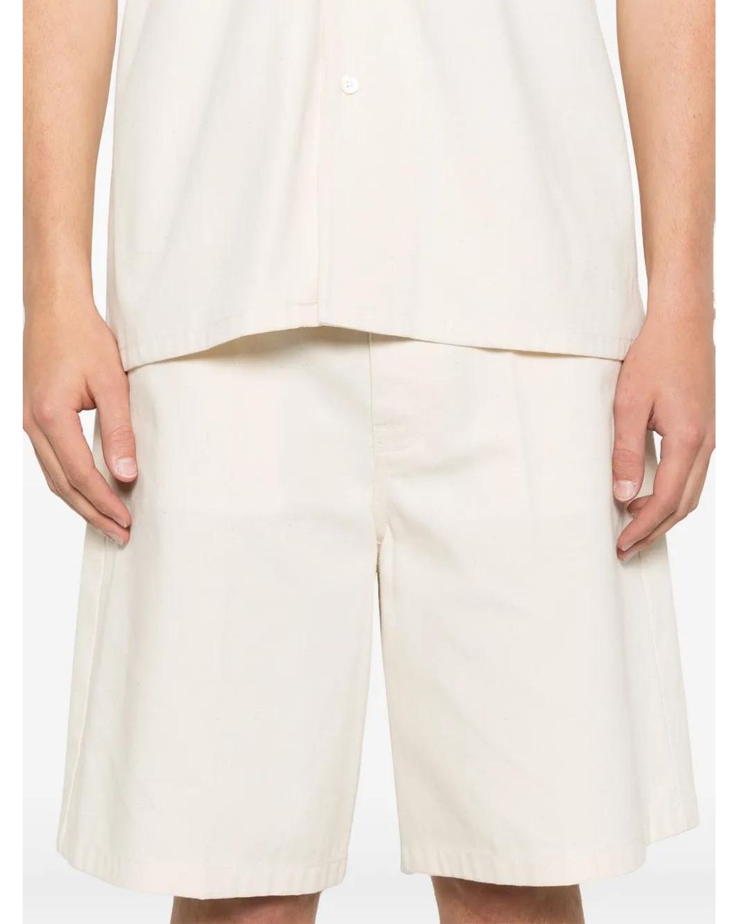 Marni Denim Shorts in het White voor heren