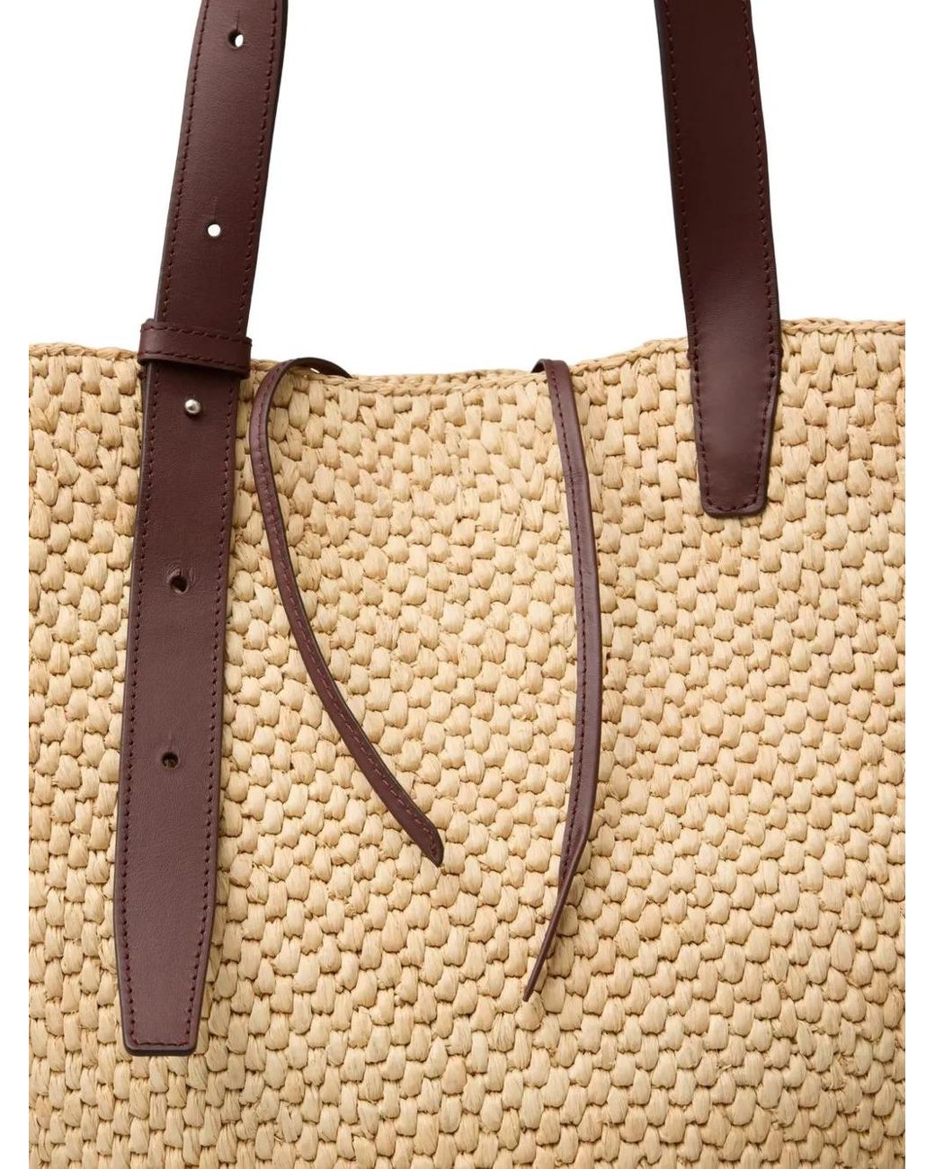 LIE STUDIO Natural The Bianca Raffia Bag Small