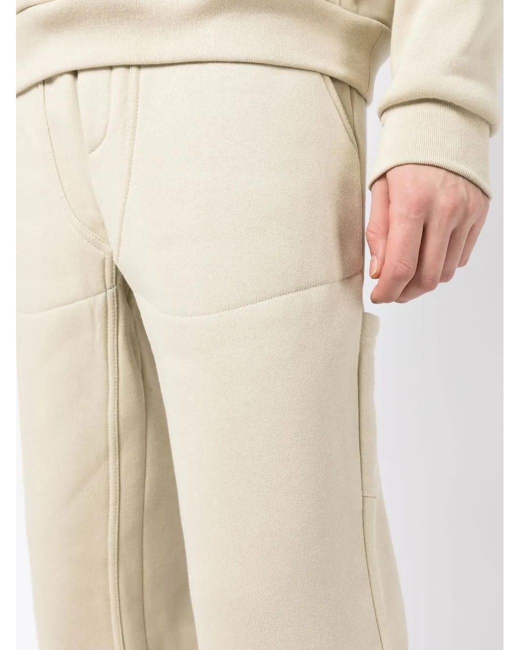 Buscemi Natural Panelled Cotton Track Pants for men