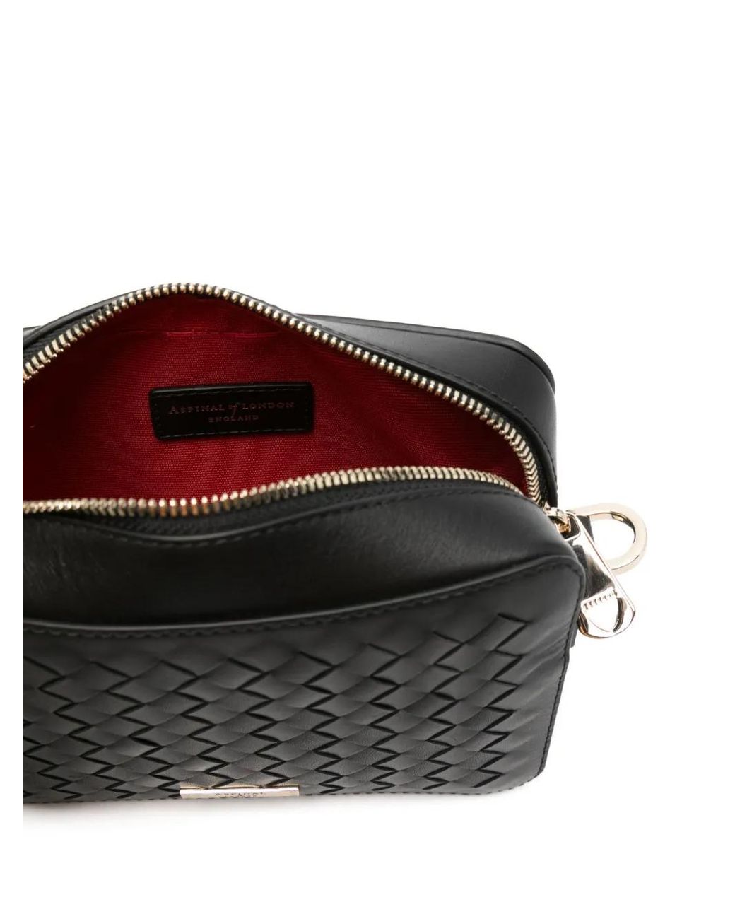Aspinal Black Camera Crossbody