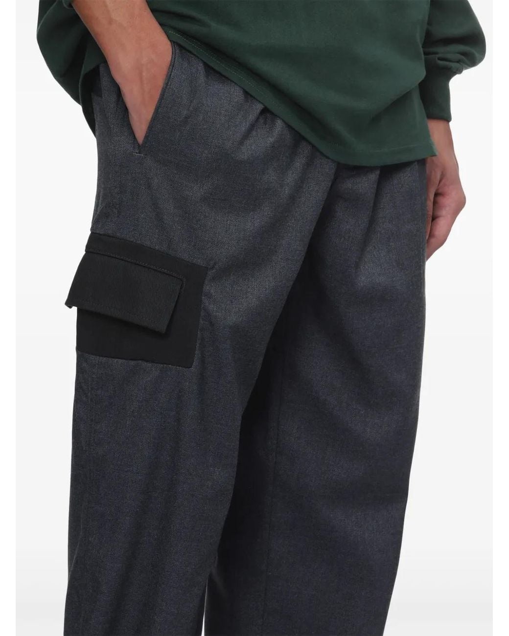 Pantalon À Détail Patchwork Undercover pour homme en coloris Blue