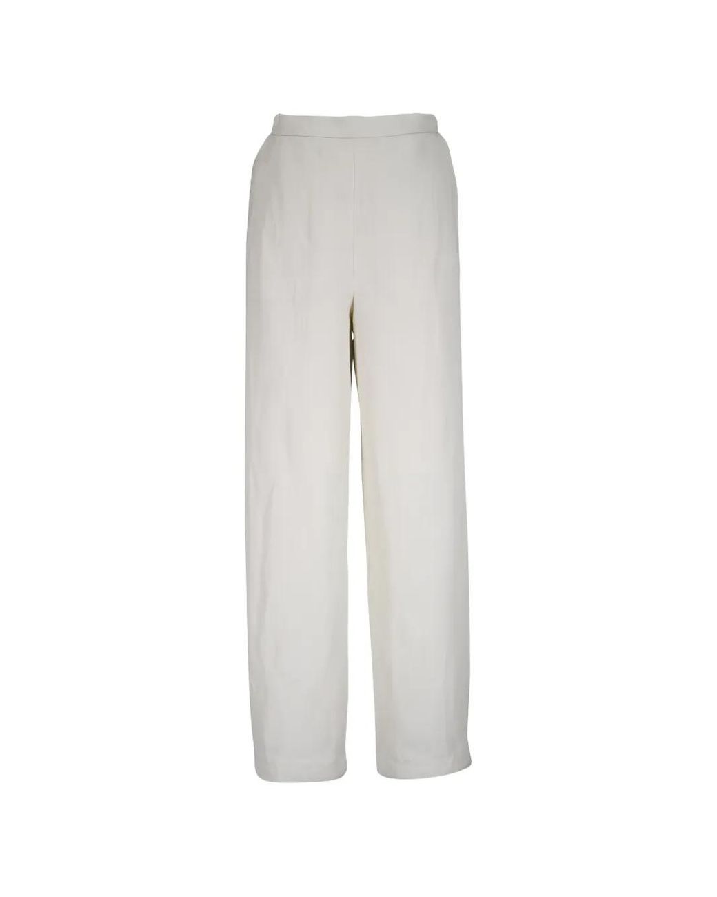 Peter Cohen White Elasticated Trousers