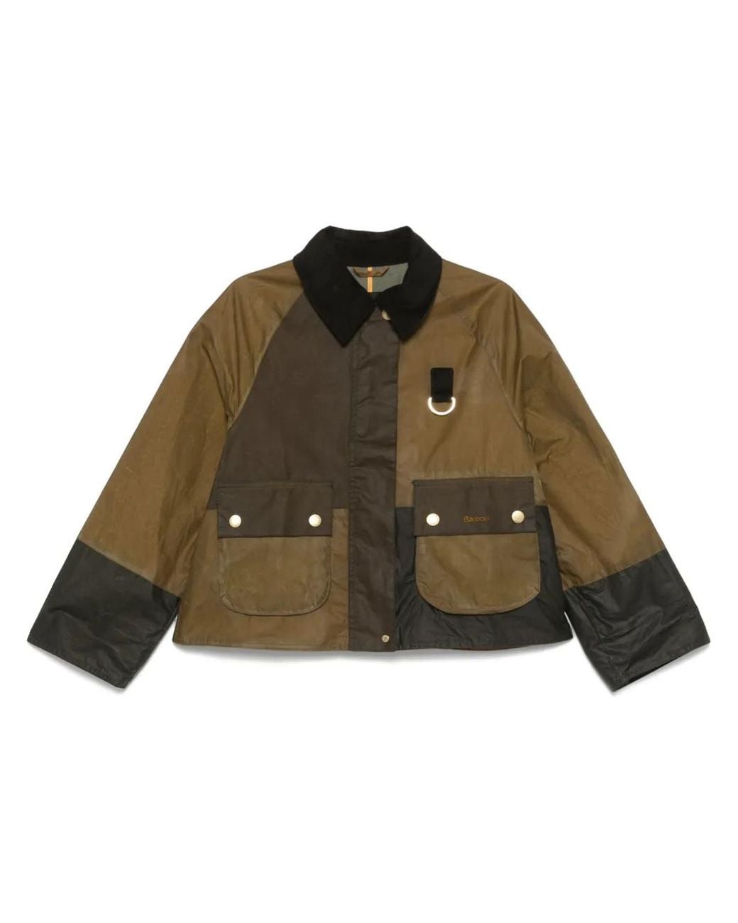 Barbour Green Alma Colourblock Corduroy Jacket