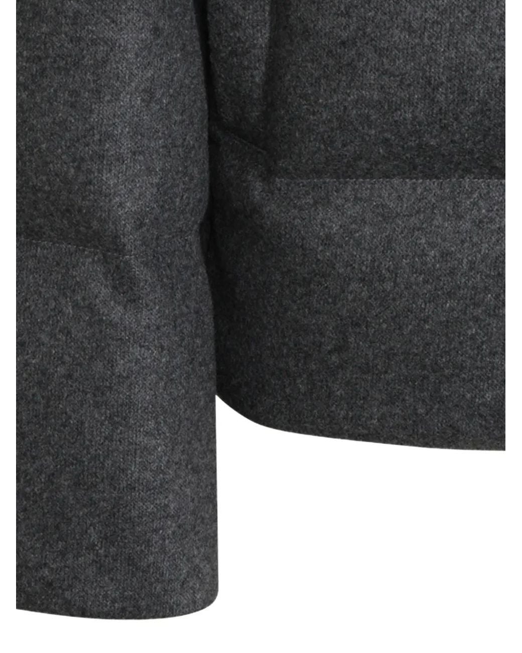 Eleventy Black Padded Hooded Jacket for men