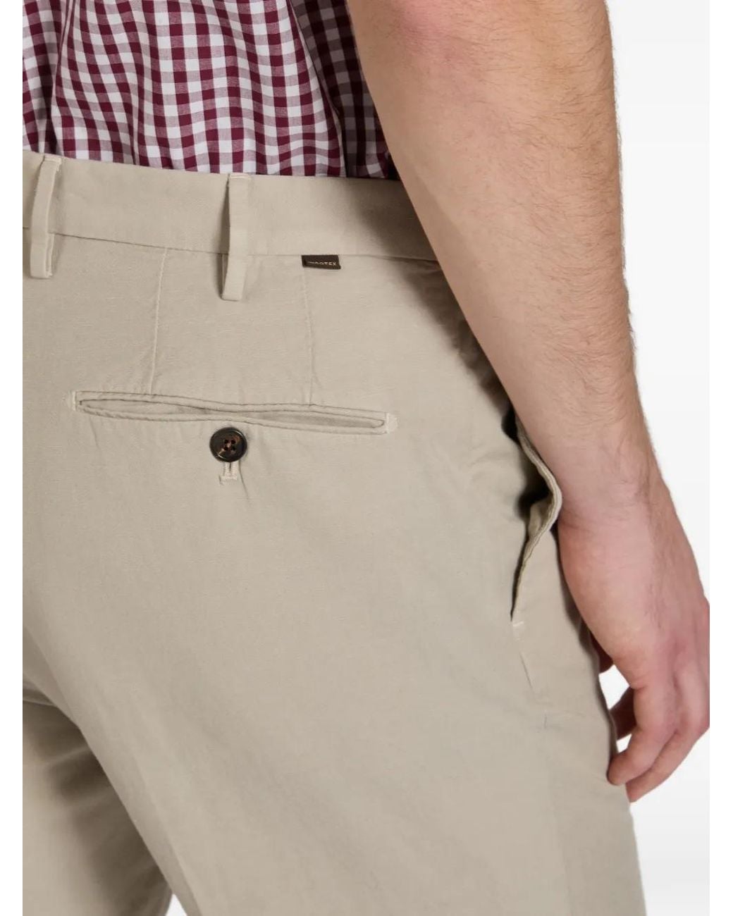 Incotex White Chinolino Pleated Trousers for men