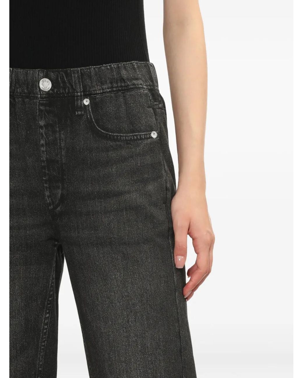 Rag & Bone Black Miramar Elasticated Jeans