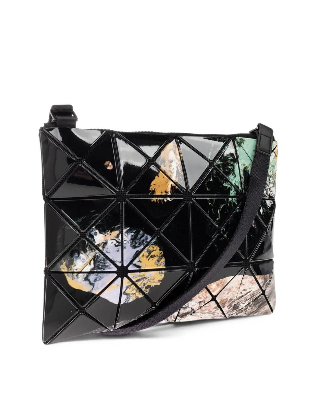 Issey Miyake Black Cosmic Abstract-Print Crossbody Bag