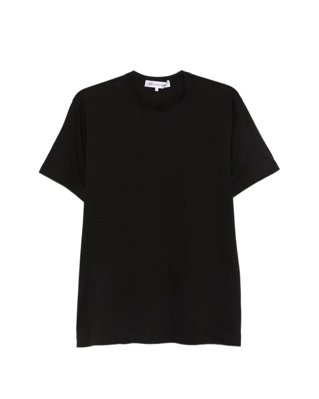Comme des Garçons Black Logo-Print Cotton T-Shirt for men