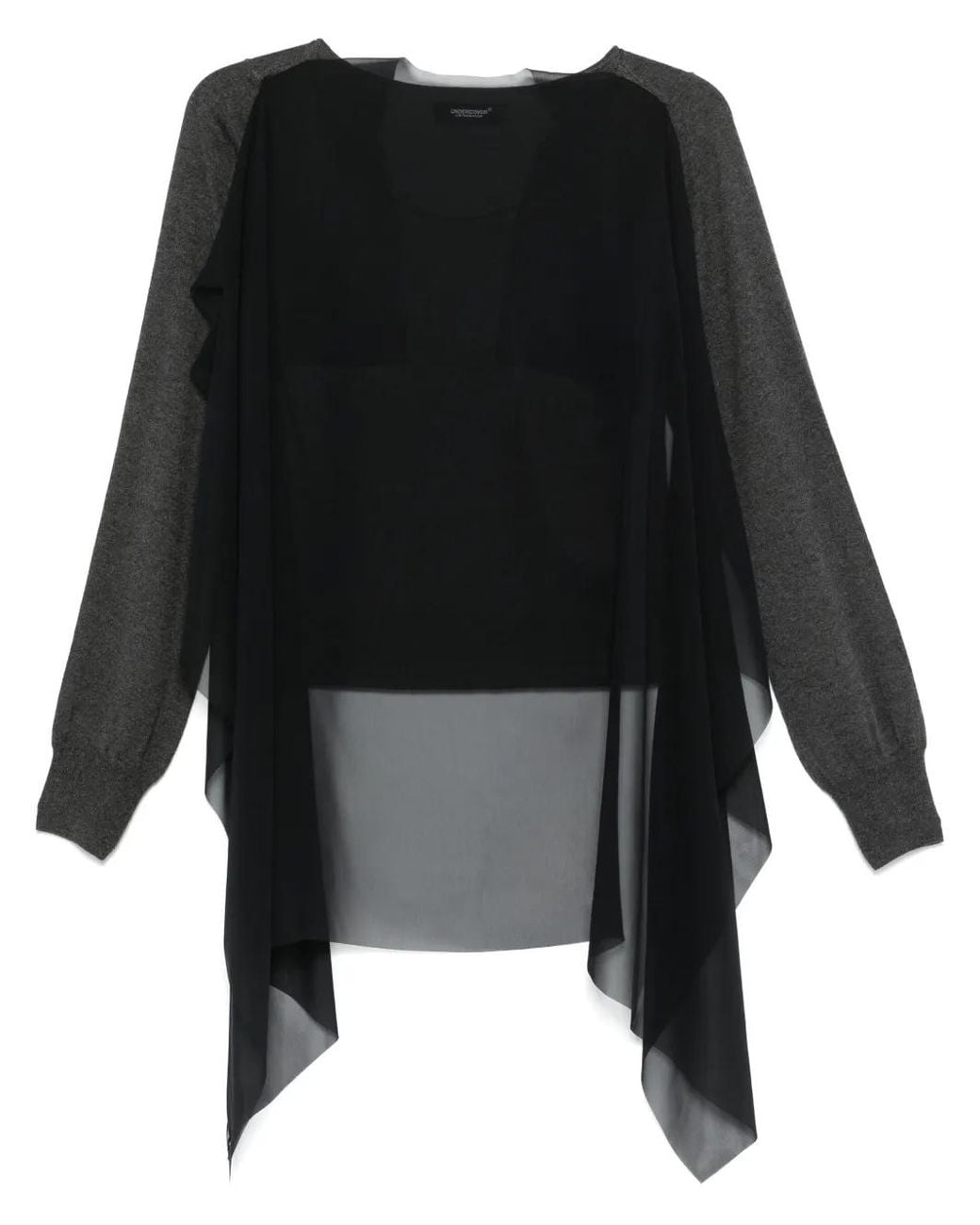 Undercover Black Pullover Mit Cape-Einsatz