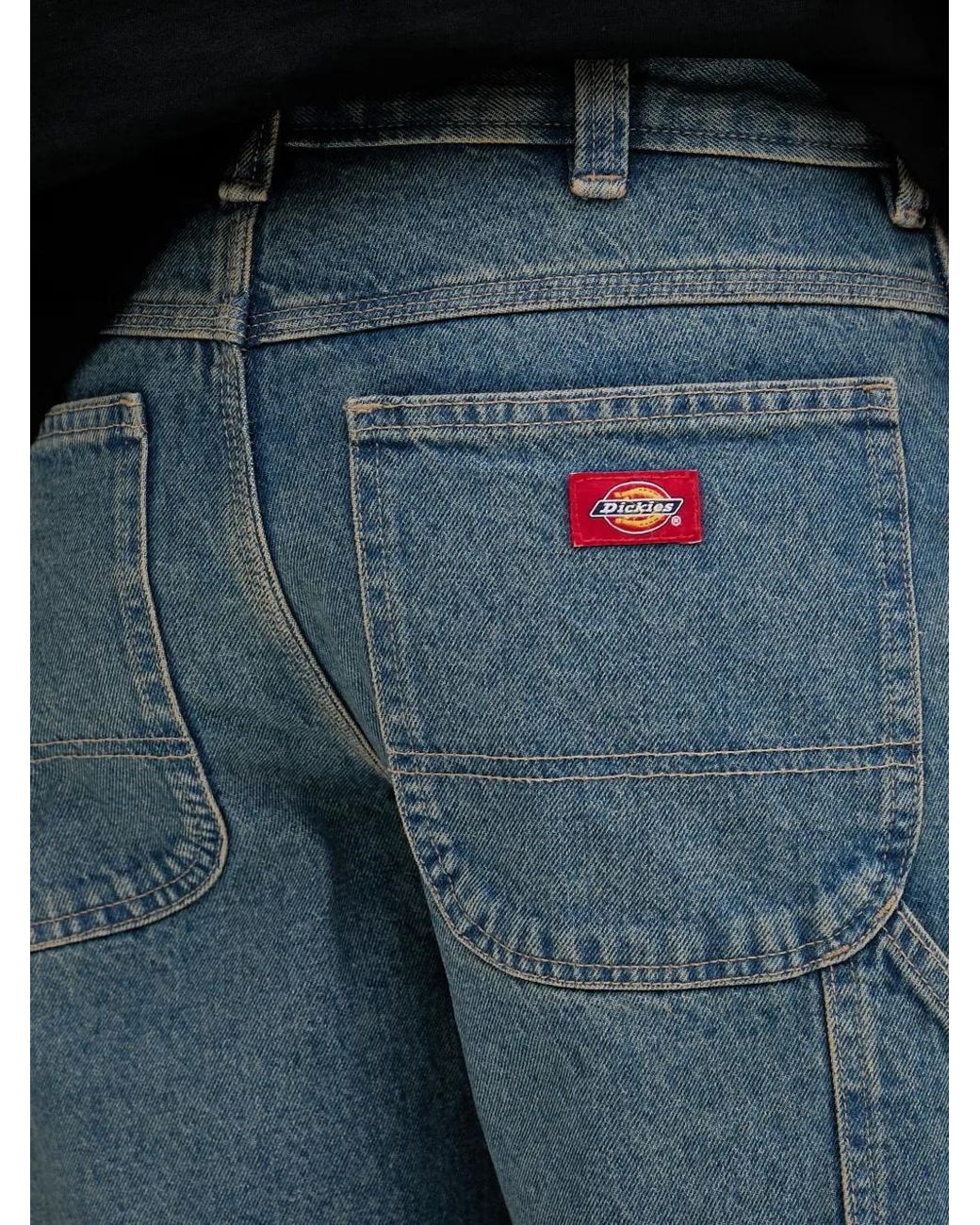 Dickies Blue Carpenter-Style Denim Shorts for men