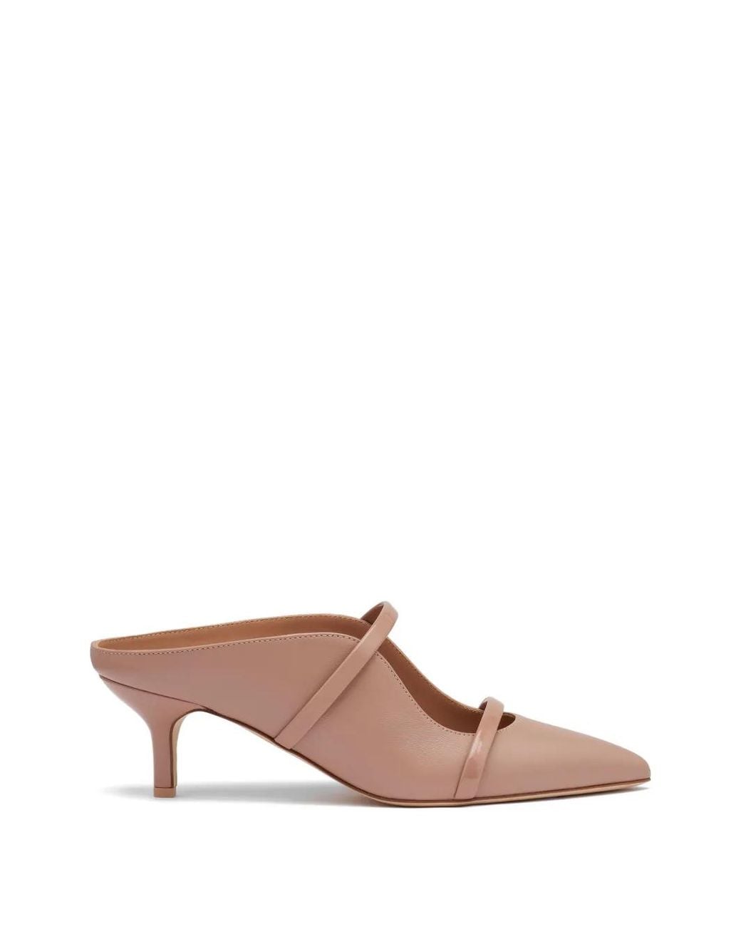 Malone Souliers Pink Maureen Double-Strap Mules