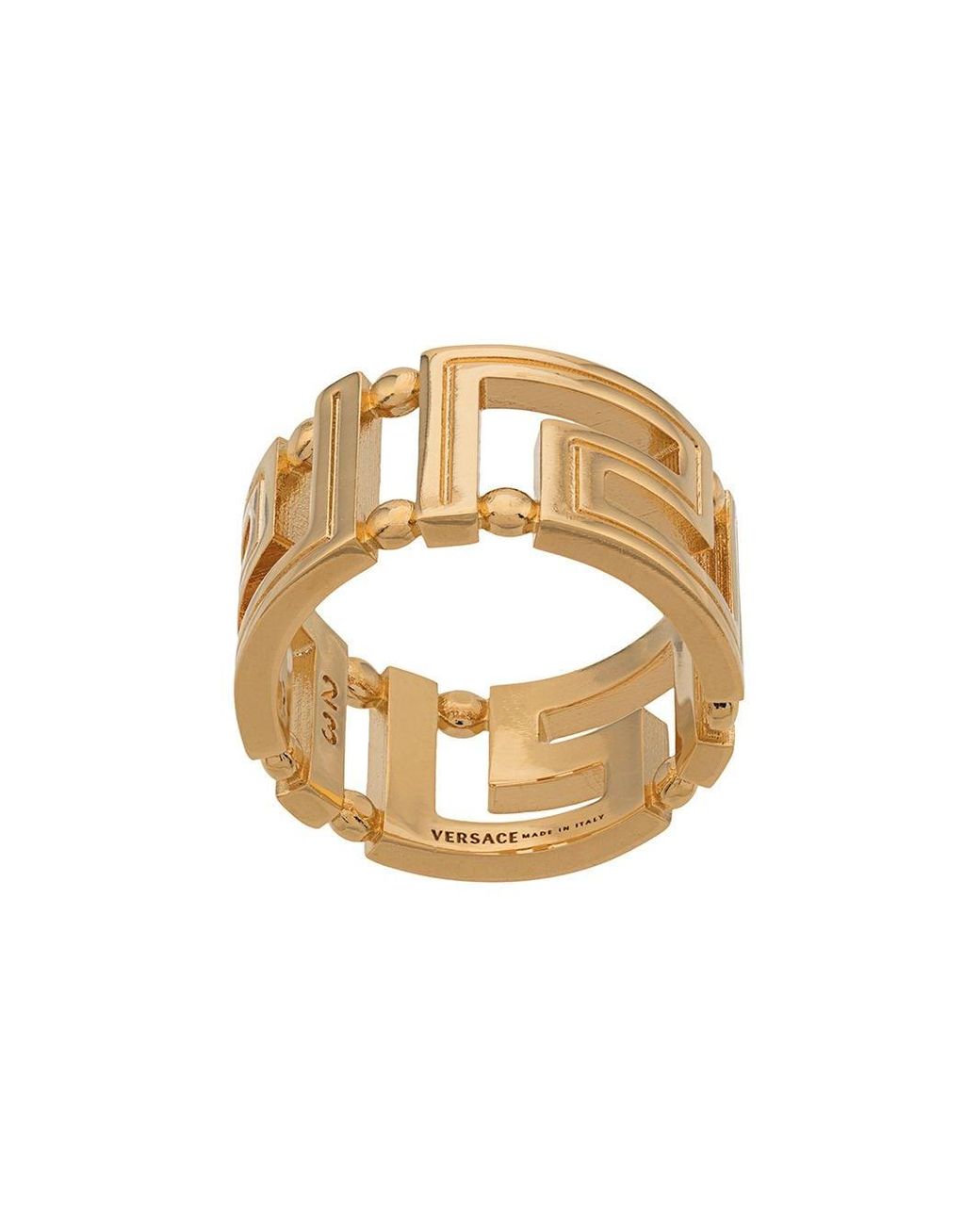 Versace Greca Cut-out Ring in Gold (Metallic) for Men - Save 18% | Lyst